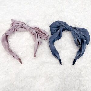 new set of 2 anthropologie bow headbands